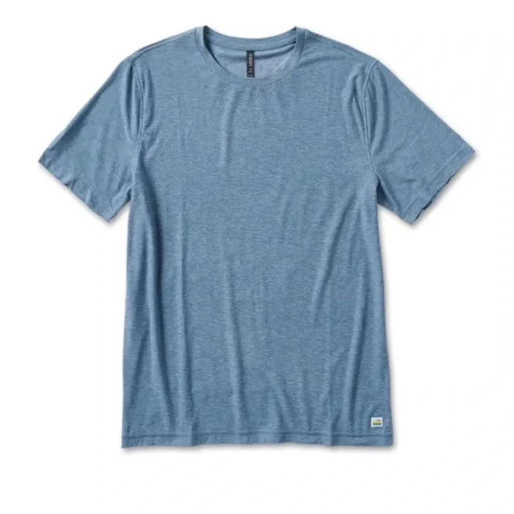 Vuori Strato Tech Tee Short Sleeve Blue Grey Heather Medium